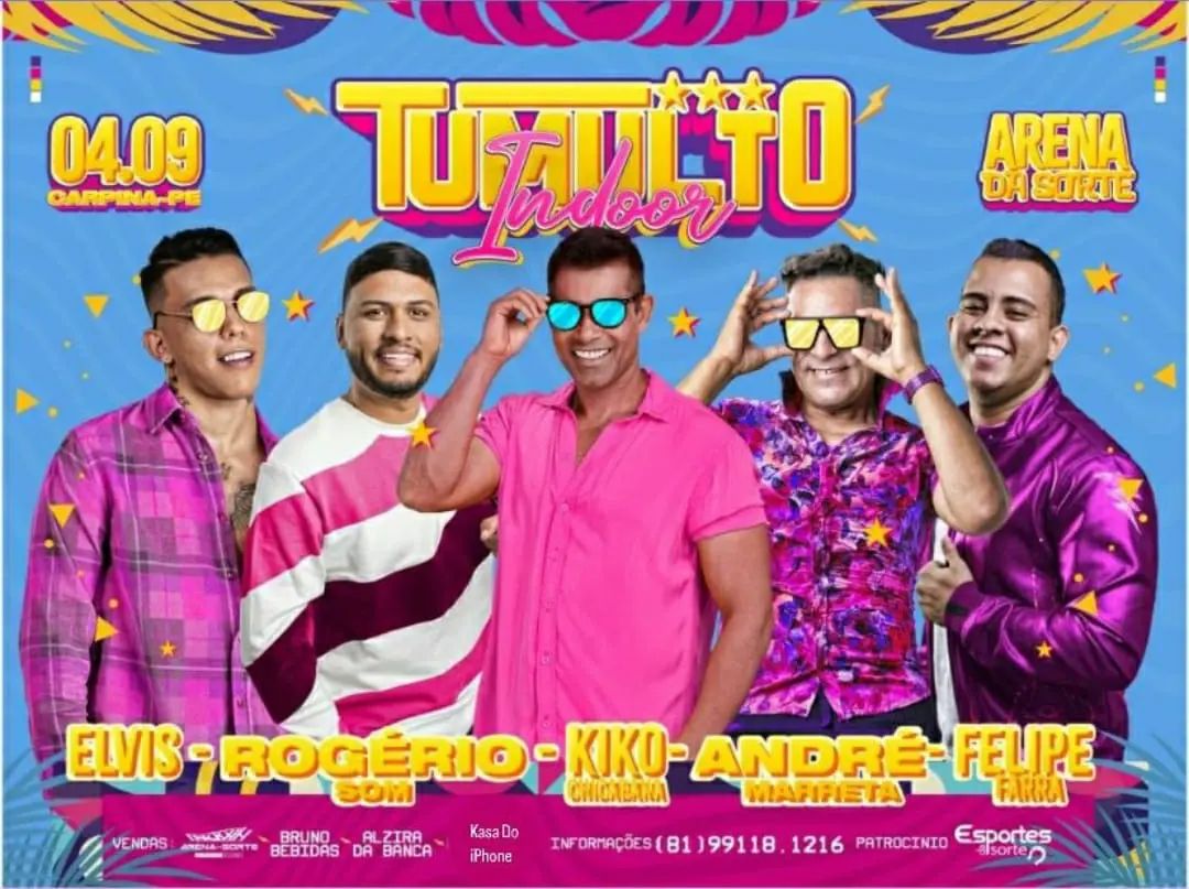 Bloco "Tumulto Indoor" promete agitar a Mata Norte